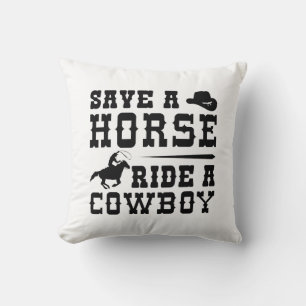 Rädda en häst Ride A Cowboy Kudde