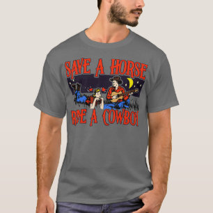 Rädda en häst Ride a Cowboy T Shirt