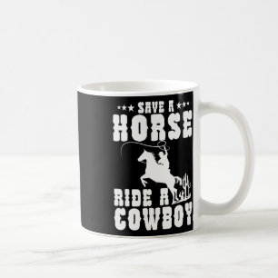 Rädda en häst Ride A Cowboynuny Horse Riding Manar Kaffemugg