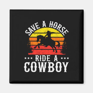Rädda en häst Ride A CowboyWestern Rodeo Horseck R Magnet