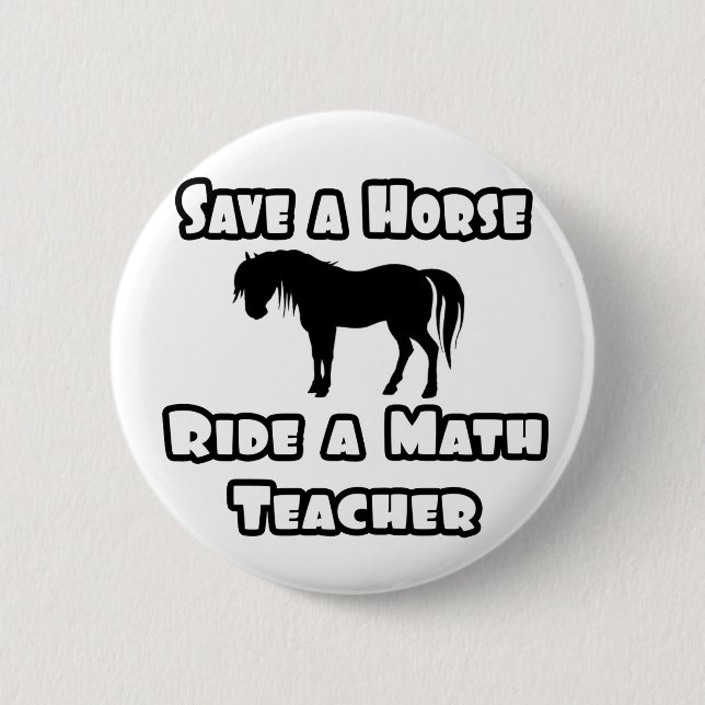 Rädda en häst, Ride a Math Teacher Knapp (Framsida)