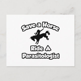Rädda en häst, Ride a Parasitolog Vykort