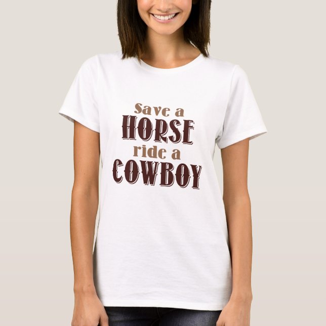 Rädda en häst t shirt (Framsida)