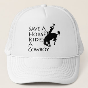 Rädda en hästritt en Cowboy Keps
