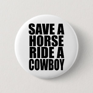 RÄDDA EN HÄSTRITT EN COWBOY KNAPP