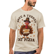 Rädda en kalkon, ät pizza – Rolig Thanksgiving-piz