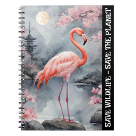 Rädda Flamingo - Rädda vildmarken och planeten Anteckningsbok