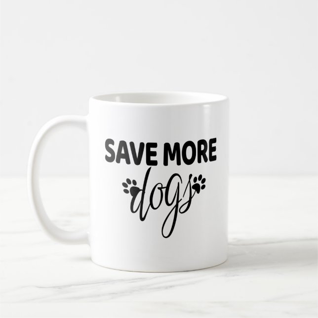Rädda Fler Hundar Kaffemugg (Vänster)