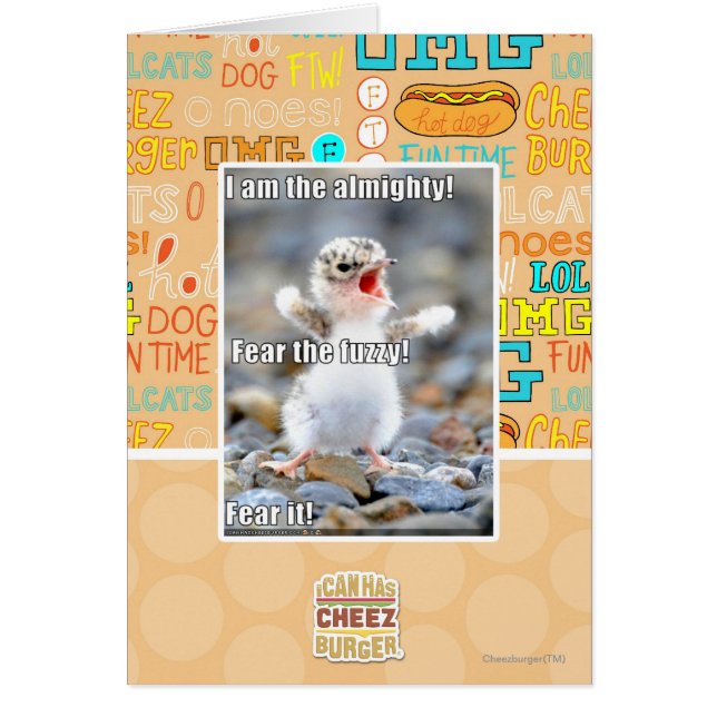 Rädda Fuzzy! Hälsningskort (Framsidan)