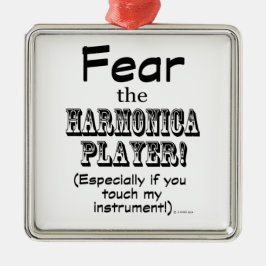 Rädda Harmonicaspelaren Julgransprydnad Metall