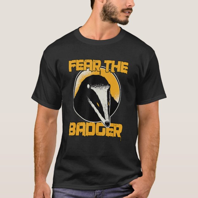 Rädda Honey badger för den berömda gåvan av Badger T Shirt (Framsida)