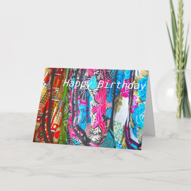 Rädda i Multi färg Grattis på födelsedagen Card Kort (Framsida)