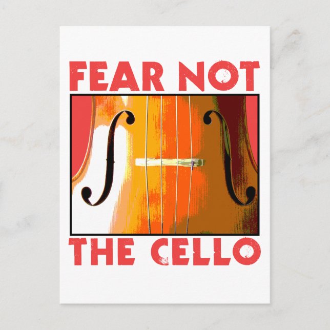 Rädda inte Cello Vykort (Framsida)