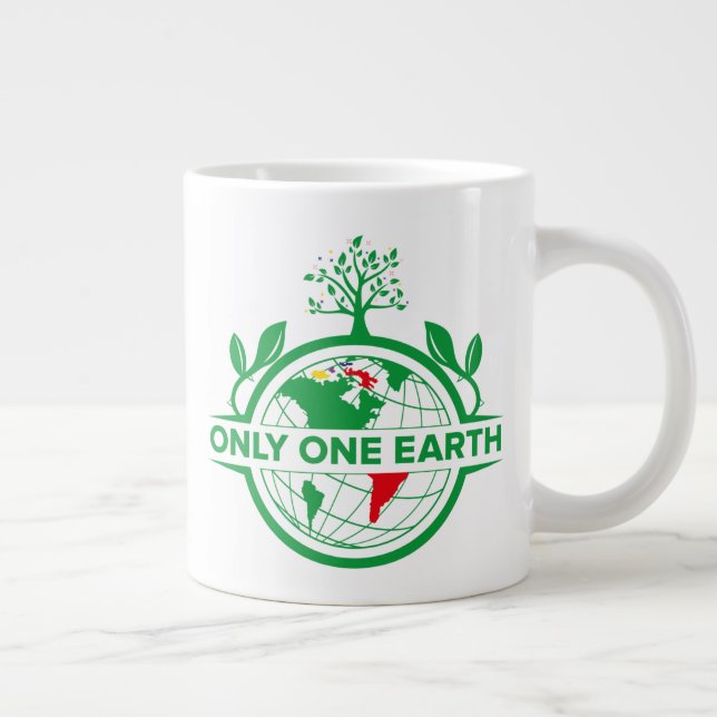 Rädda jorden rädda liv jumbo mugg (Höger)