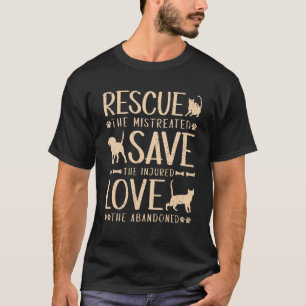 Rädda Kärlek, Räddning av djur Hund Kattälskare T Shirt