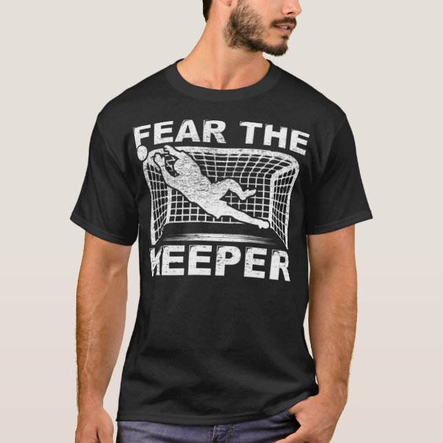 Rädda Keeper Goalkeeper Goalie Soccer-fotboll fa T Shirt (Framsida)