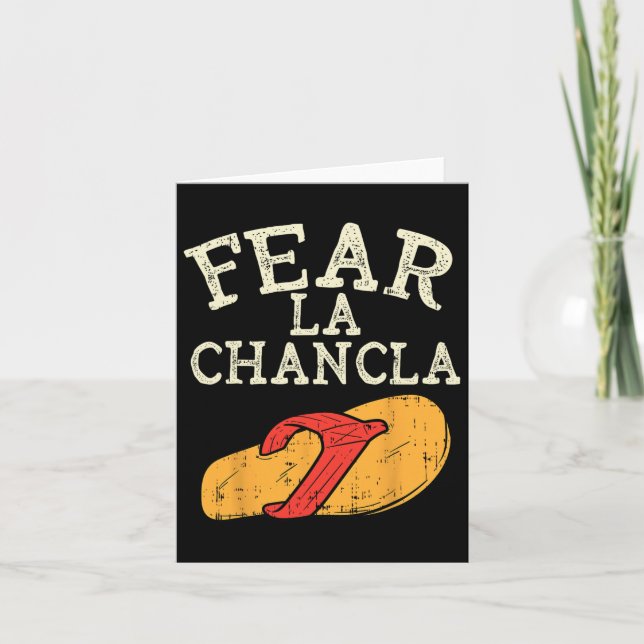 Rädda La Chancla Funny Cinco De Mayo Spain Mexiica Kort (Framsida)