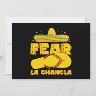 Rädda La Chancla Funny Mexican Cinco De Mayo Inbjudningar