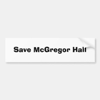 Rädda McGregor Hall Bildekal