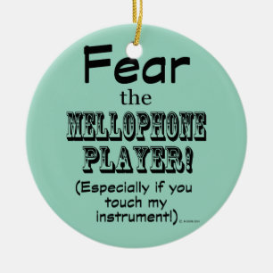 Rädda Mellophone Player Julgransprydnad Keramik
