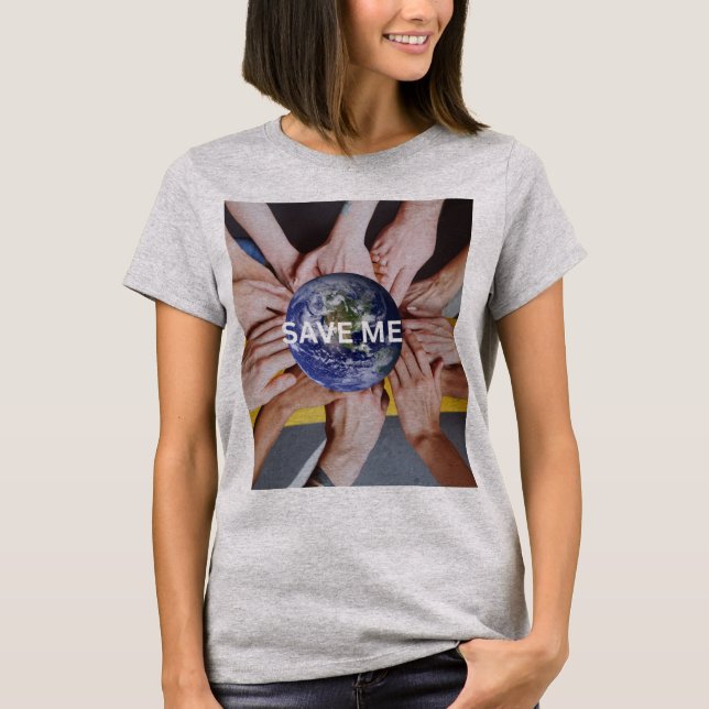 RÄDDA MIG JORDEN T SHIRT (Framsida)