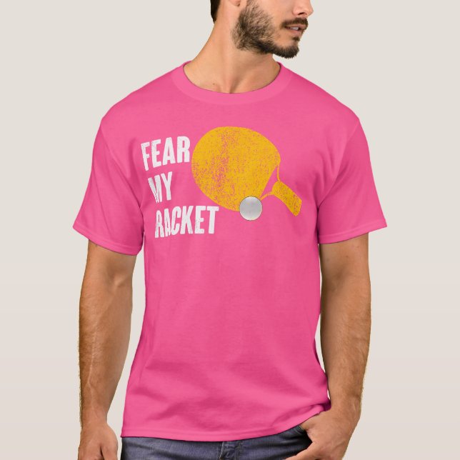 Rädda min racket Funny Ping PongTable Tennis T Shirt (Framsida)