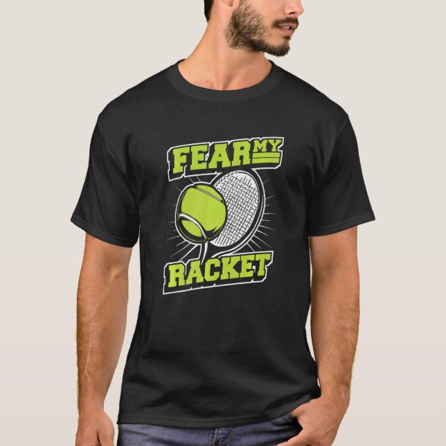 Rädda min Racket Player Professionell Trainer Tenn T Shirt (Framsida)