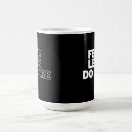 "Rädda mindre att göra mer" Motivering Kaffemugg