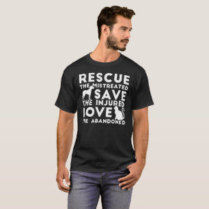 Rädda Mistreated sparakärleksom såras Aben T Shirt