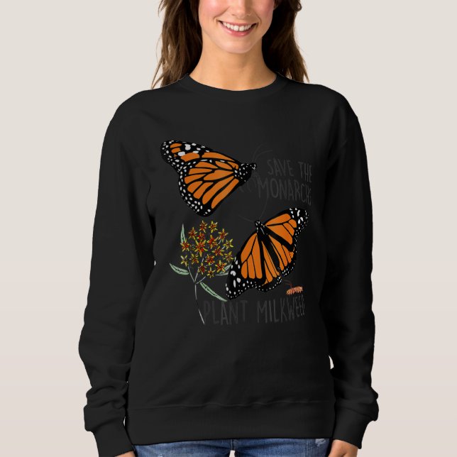 Rädda Monarkerna Plantera Någon Sidenört Fjäril T Shirt (Framsida)