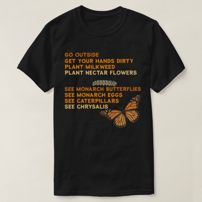 Rädda Monarkfjärilen T Shirt (Design framsida)