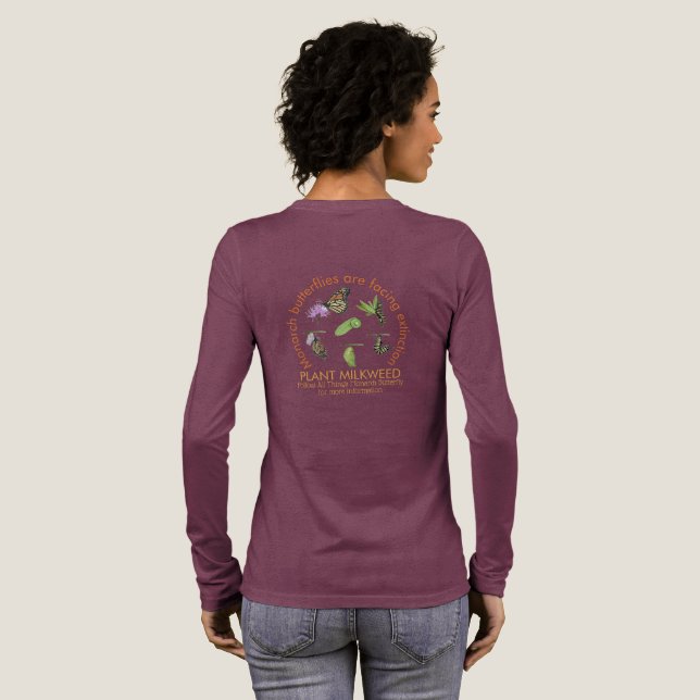 Rädda Monarkfjärilen T Shirt (Hel baksida)