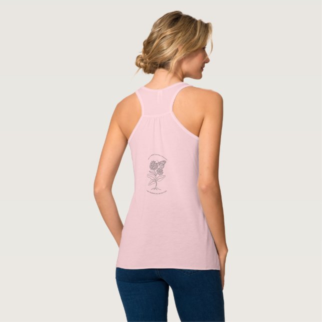 Rädda Monarkfjärilspopulationen Linne Med Racerback (Hel baksida)