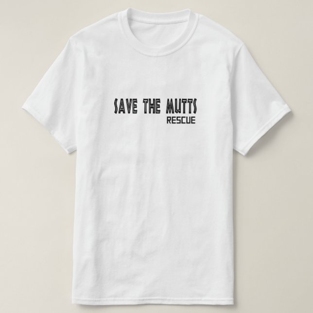 Rädda Mutts Unisex T-Shirt (Design framsida)