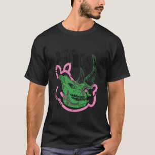 Rädda Noshörningarnas Dödskallekonst T Shirt