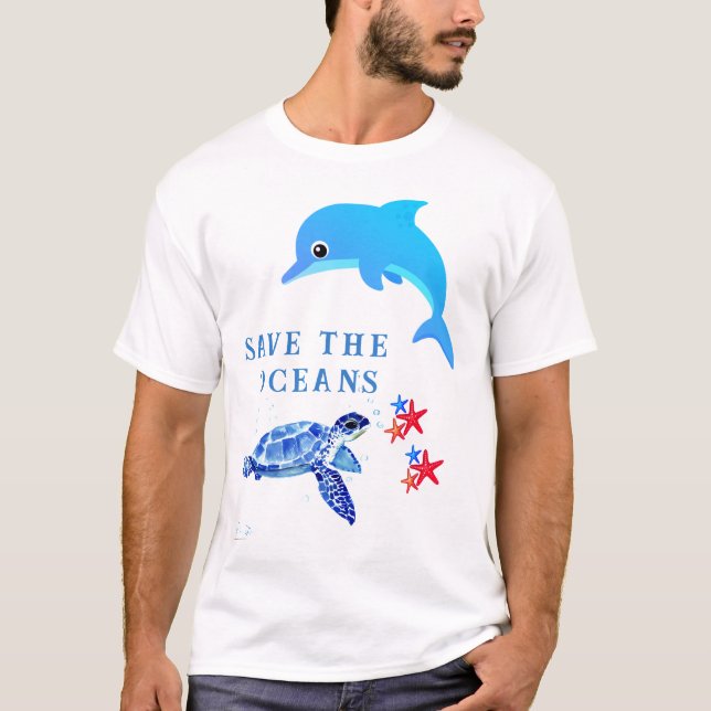 Rädda Oceanen T Shirt (Framsida)