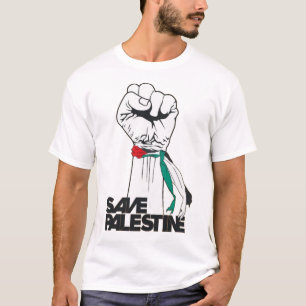 Rädda Palestina, Stöd Palestina Knutna Handen T-Sh T Shirt