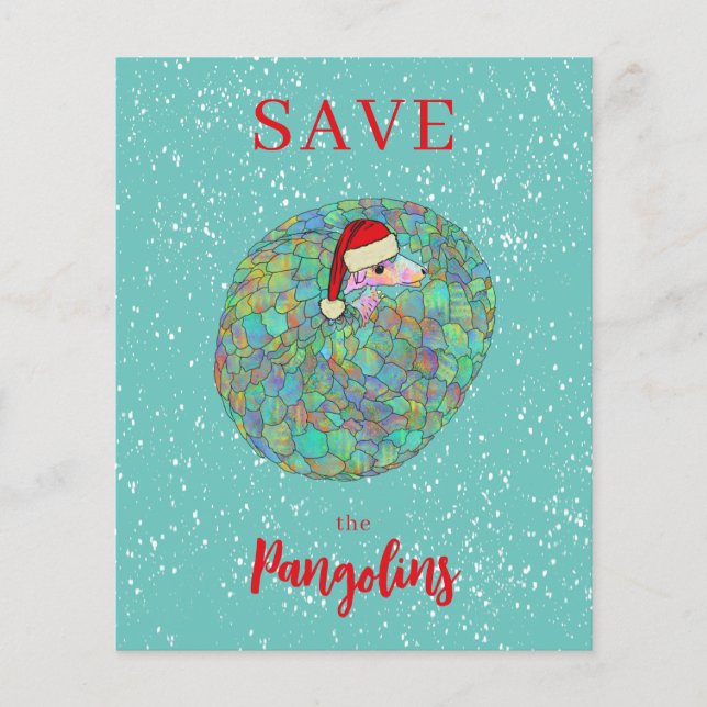 Rädda Pangoliner Slogan Personlig Budget (Framsida)