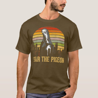 Rädda Pigeon Skyline Funny Birds T Shirt