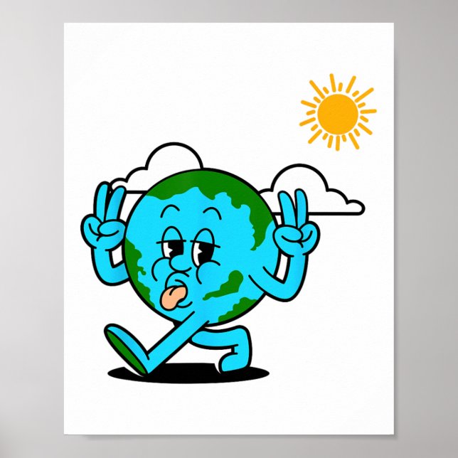 Rädda planeten Earth Day Environment Nature Älskar Poster (Framsidan)