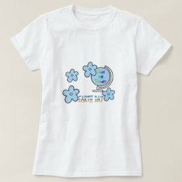 Rädda planeten Earth Day Globe Tee Shirt