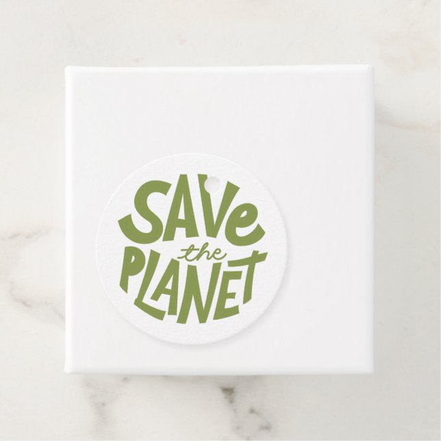 Rädda Planeten Ekodesign Gåvor Etiketter (På plats)