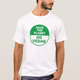 Rädda planeten Gå till Vegan-protestklimatförä T Shirt