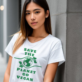 Rädda planeten Go Vegan Women's T-Shirt