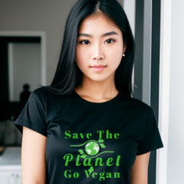 Rädda planeten Go Vegan Women's T-Shirt