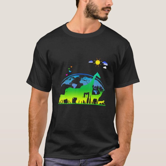 Rädda planeten Grönten för miljödagen någonsin T Shirt (Framsida)