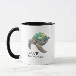 Rädda Planeten – Havssköldpadda Jord Edition Mugg