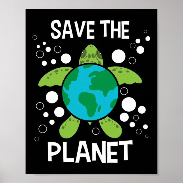 Rädda planeten - Miljöskydd jorden D Poster (Framsidan)
