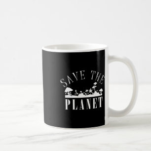 Rädda planeten miljöskyddsdagen kaffemugg