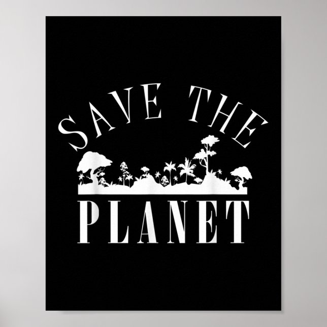 Rädda planeten miljöskyddsdagen poster (Framsidan)
